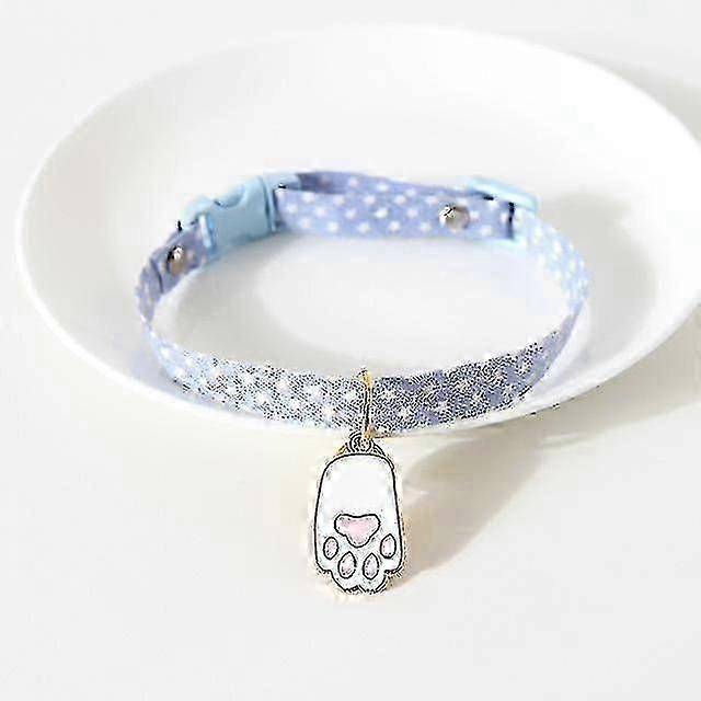 Cat Collar with Pendant, Safety Adjustable Cat Collars Set M Size