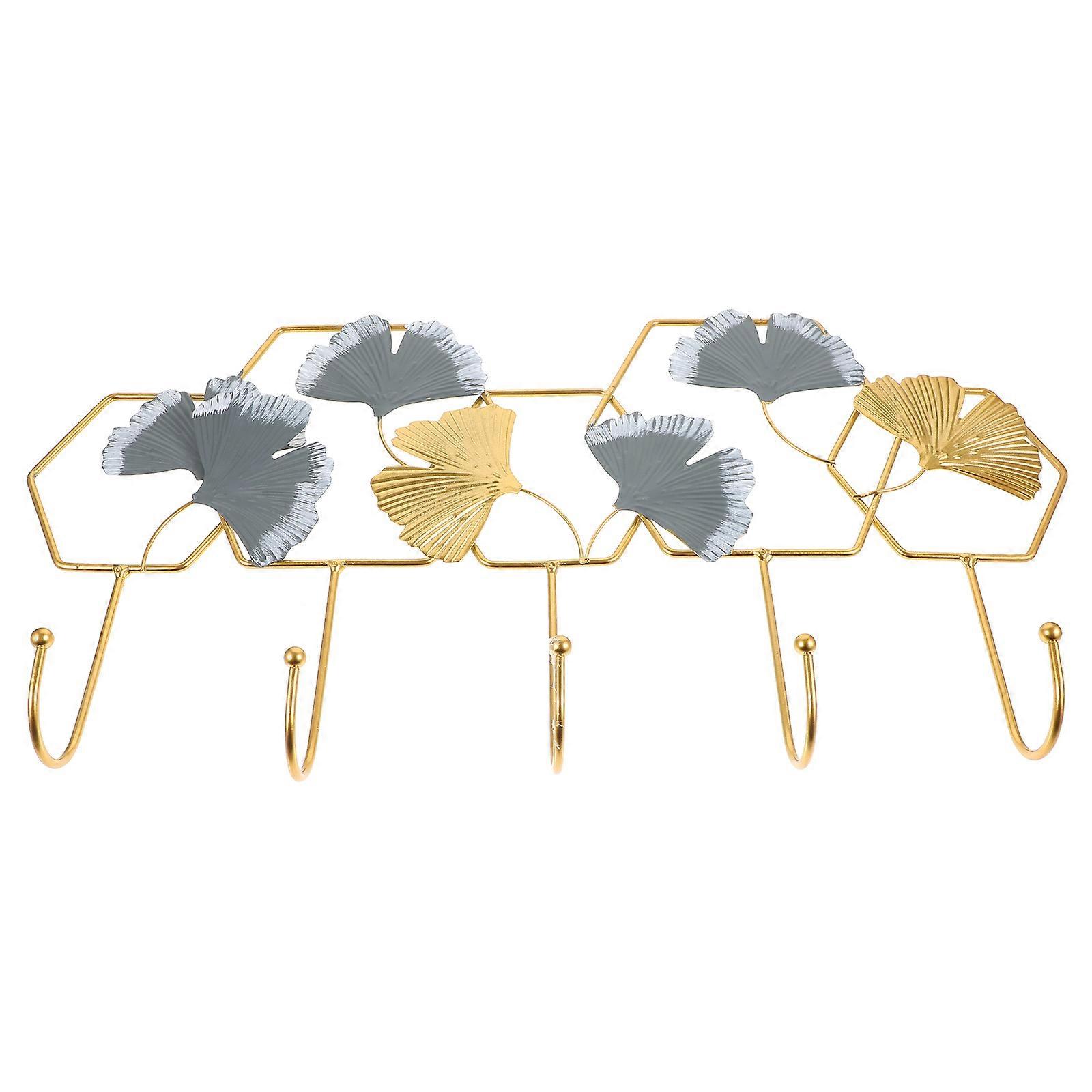 Wrought Iron Hanging Hook Rack For Mudroom And Bedroom Use In Rectangular Shape 2Pcs