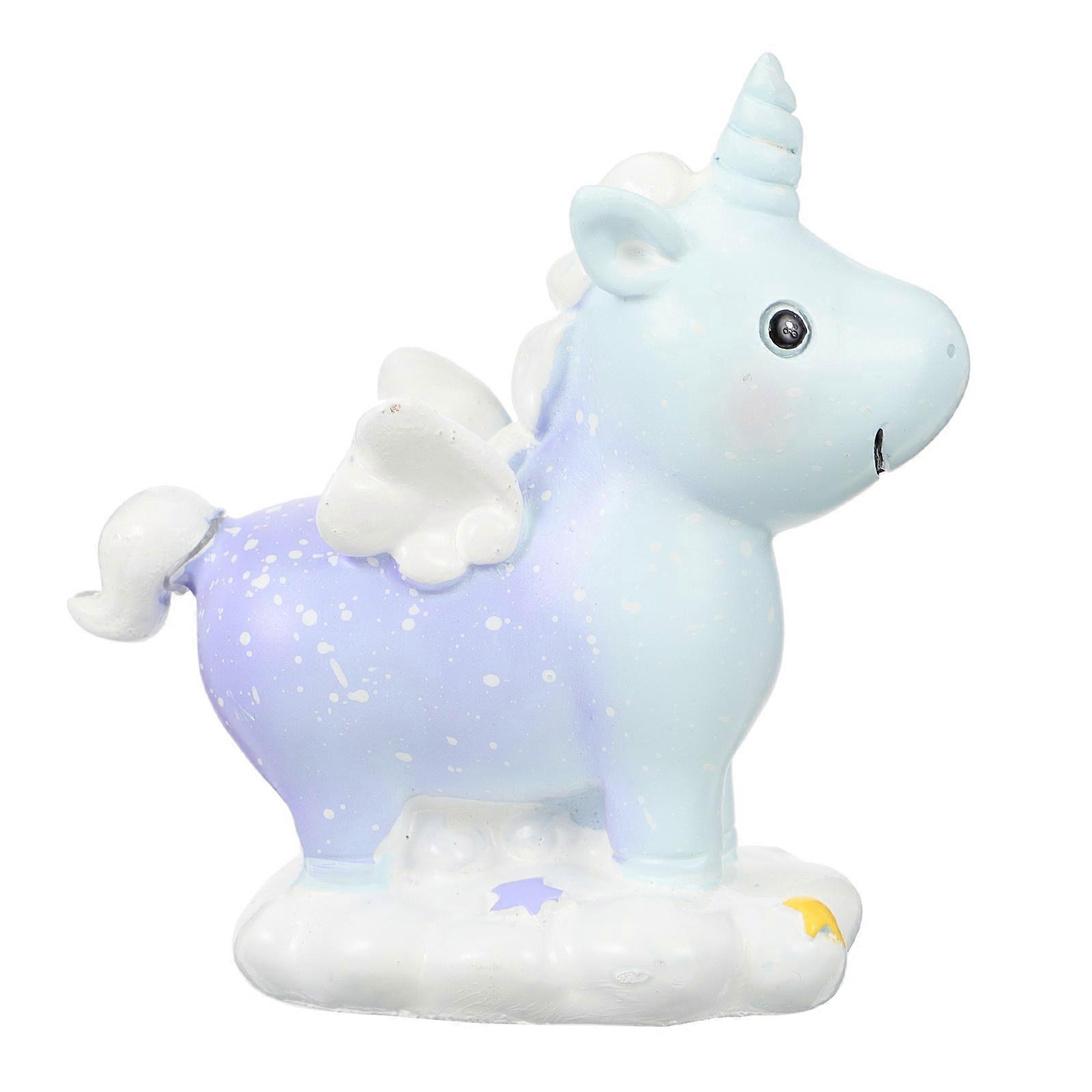 Animal Theme Cake Topper Unicorn Ornament For Shop Display 9X7cm Decoration 1Pack