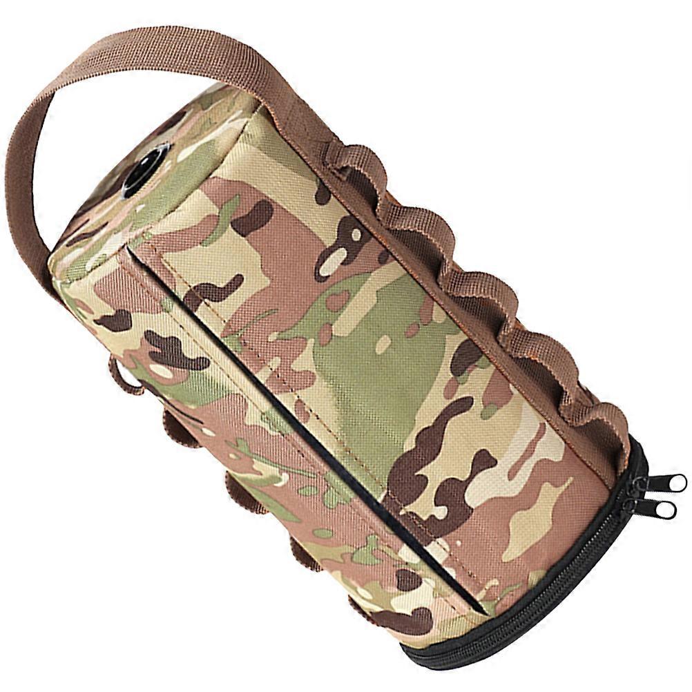 Camouflage Tissue Holder Toilet Paper Storage Holder for Hiking Use 2Pcs