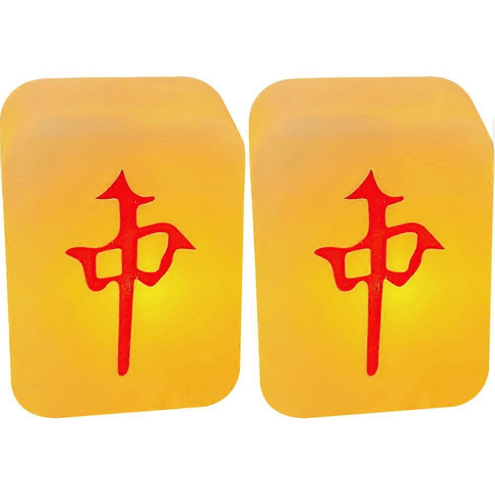 White Mahjong Night Lamp Table Lamps Creative Night Light 8Pcs