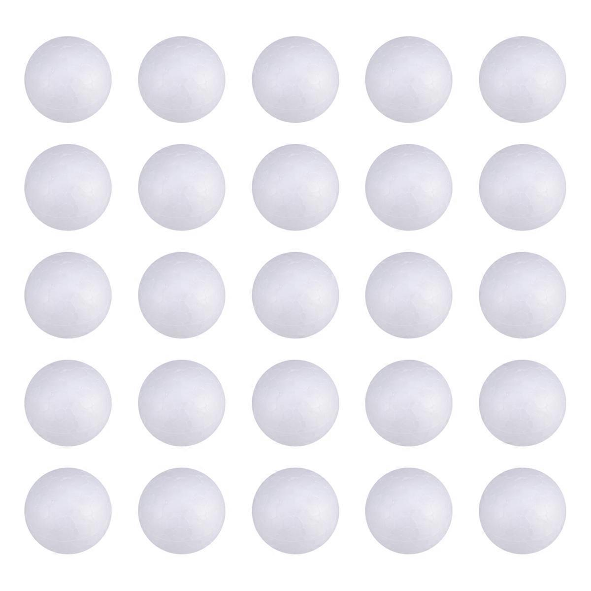800Pcs White Polystyrene Balls for Wedding Decoration Solid Craft Spheres