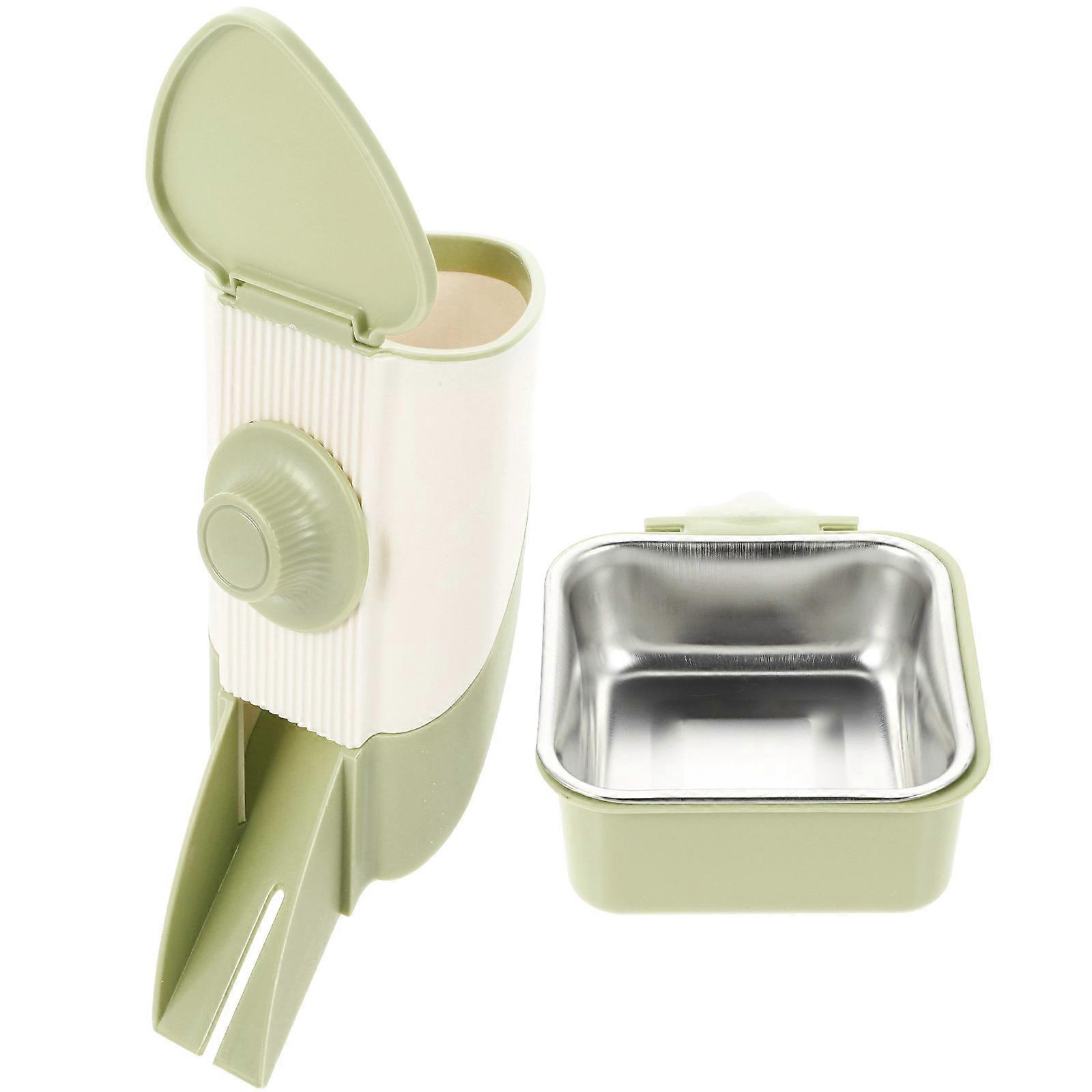 Rabbit Automatic Feeder Small Pet Feeder for Feeding 3Sets Hamster Bunny