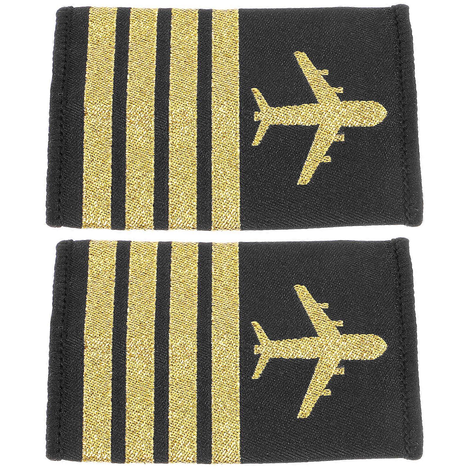 Pilot Vintage Shoulder Epaulets for Uniform Decorations 10Pcs