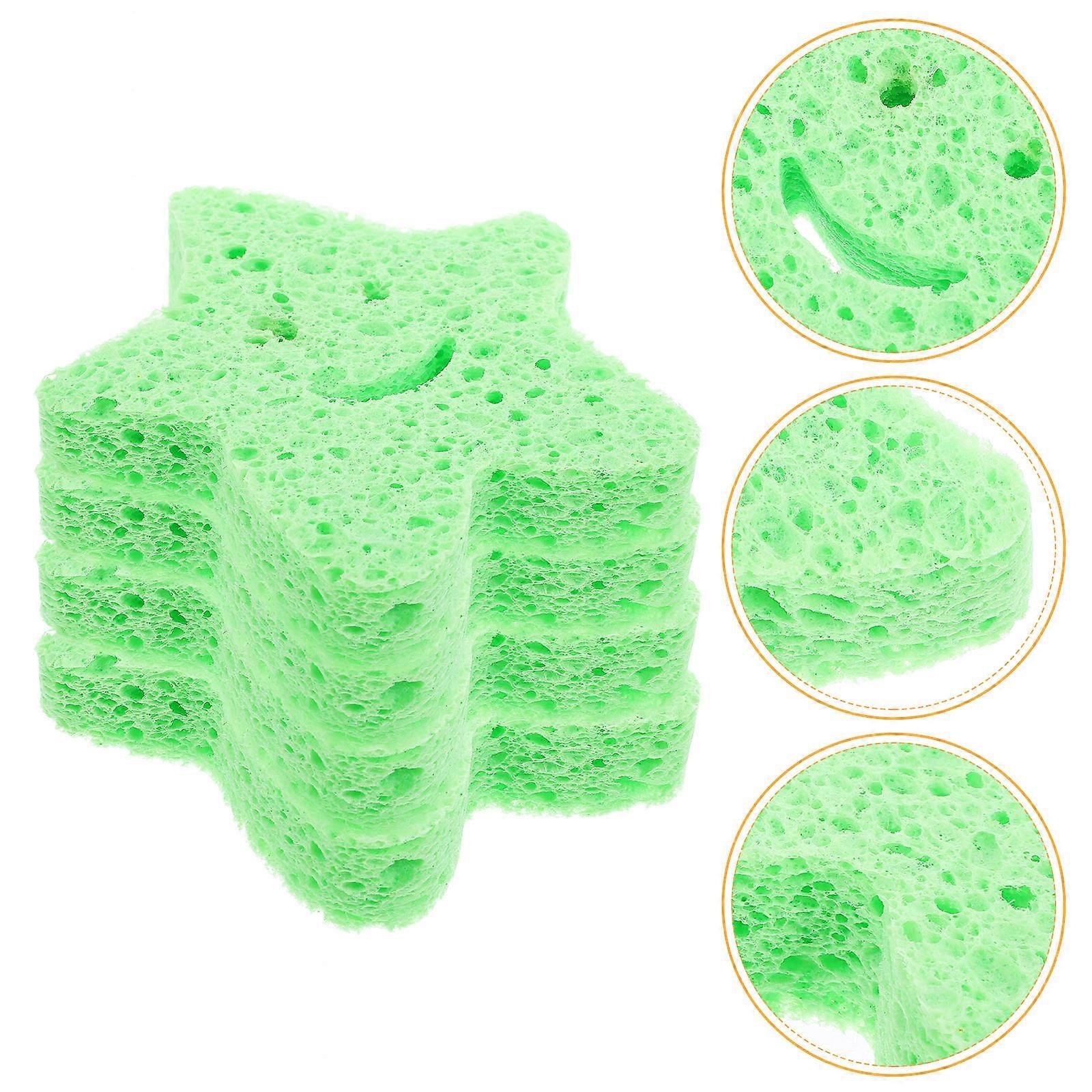 Kids Bath Sponge Star Shaped Exfoliating Sponge for Shower 4Pcs