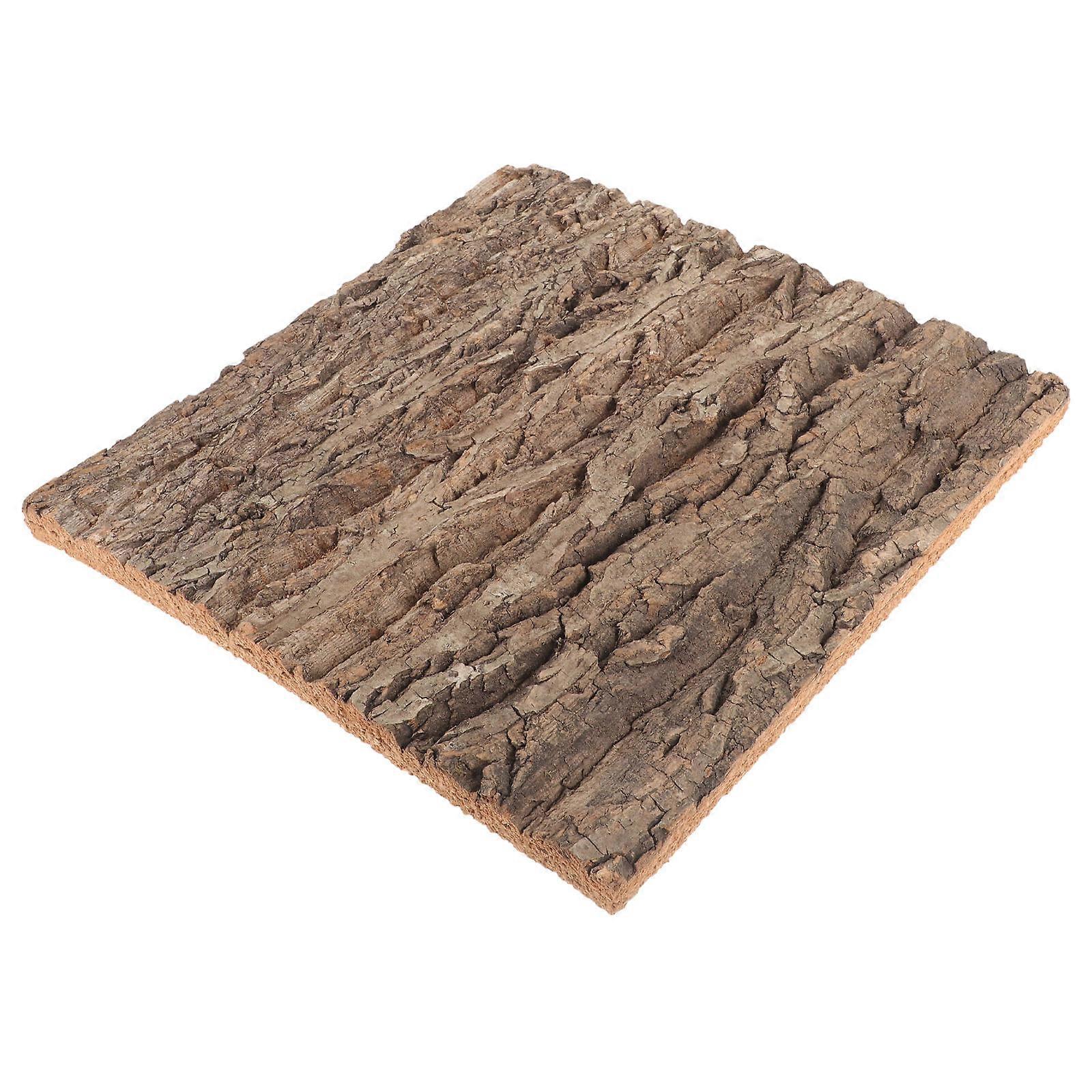 Reptile Cork Bark for Decoration 3Pcs Cork Terrarium Background Coffee Color