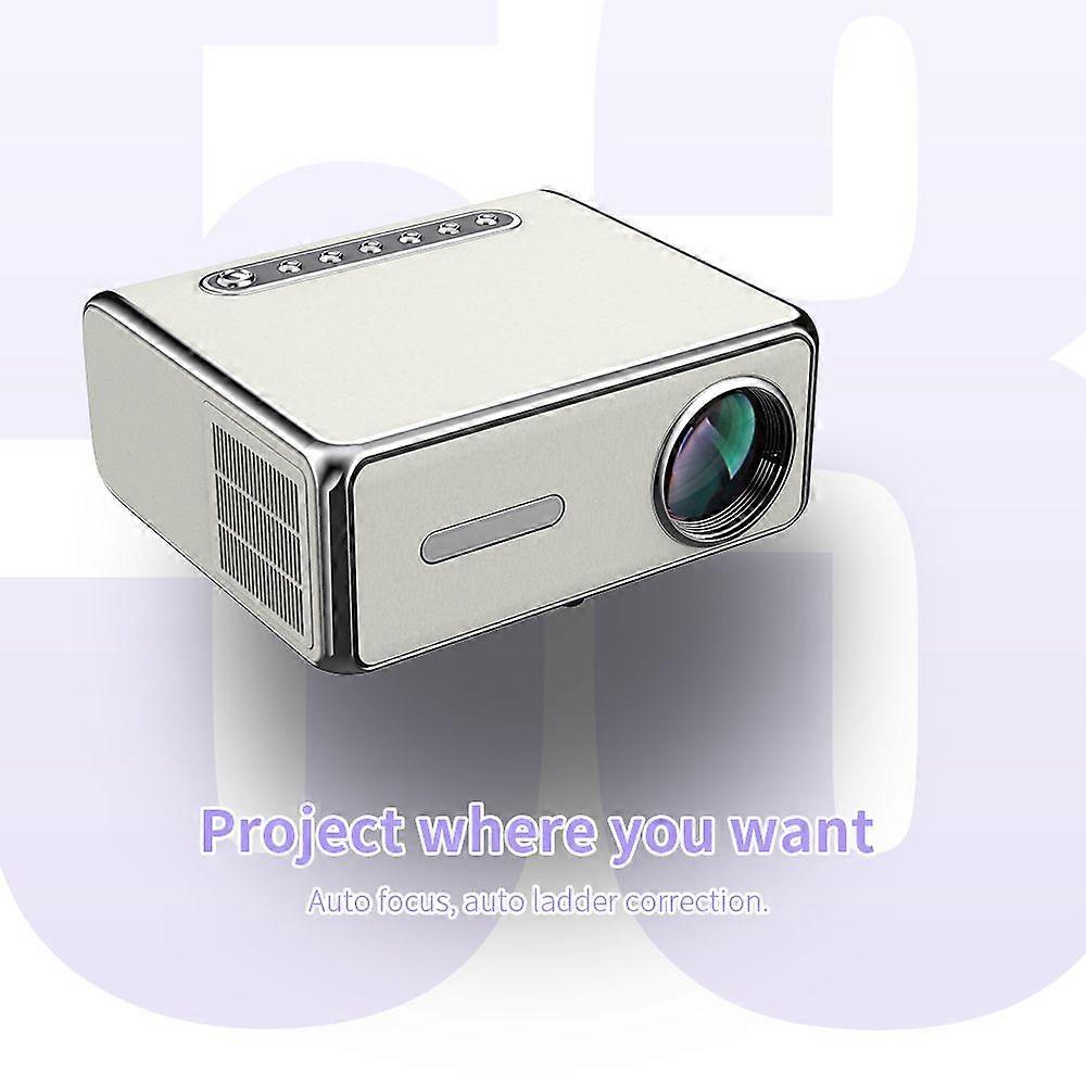 Projector 900 ANSI Lumens 2.4G+5G WiFi 1920*1080 Keystone Correction Portable Projector Quad-core ARM Hlsilicon Android 9 Up to 200-inch Large Screen 