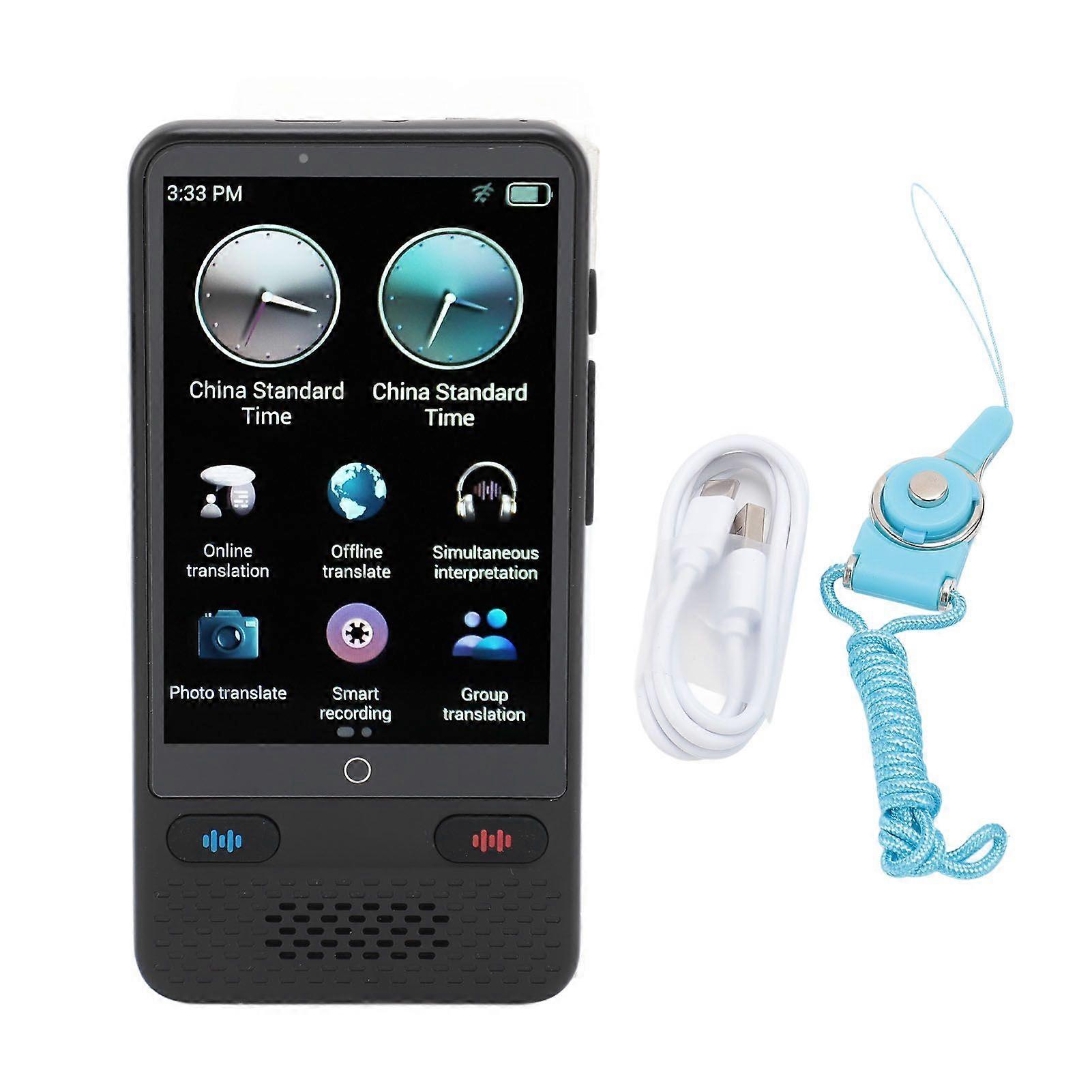 Language Translator Device Portable Smart Touchscreen Translator Support Recording Photo Online Offline Translation for Travel Business Trip