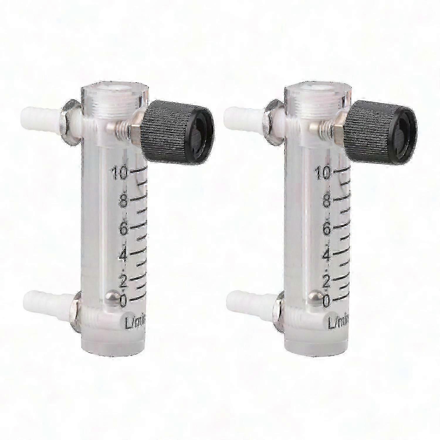 2 x LZQ-3 0-10 LPM Acrylic Gas Flow Meter for Precise Flow Measurement Tools