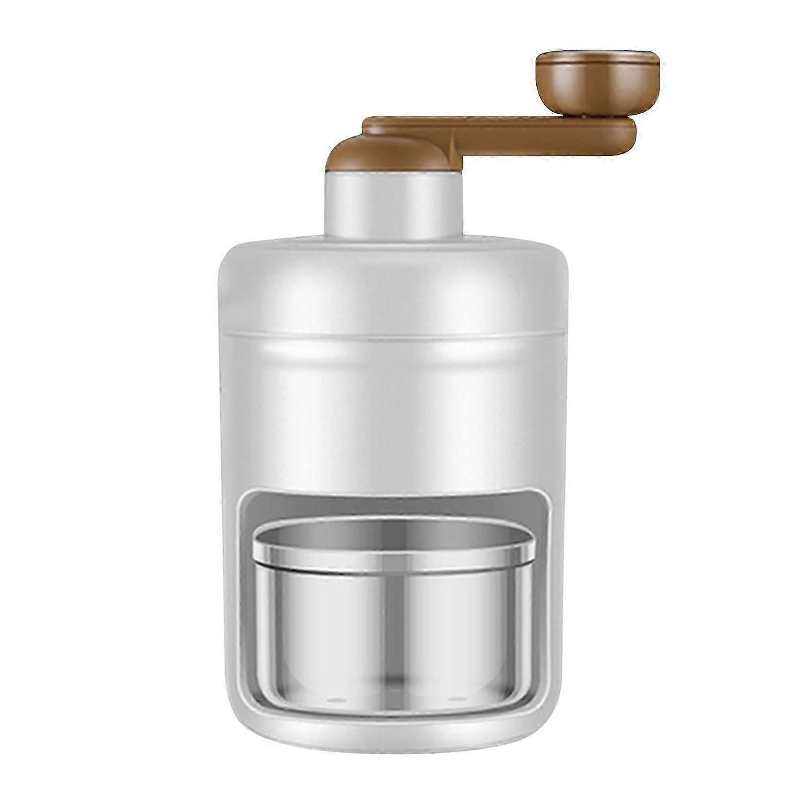 Hand Crank Ice Shaver Snow Cone Machine - Portable Manual Ice Crusher Slushie Maker for Home Stall Use