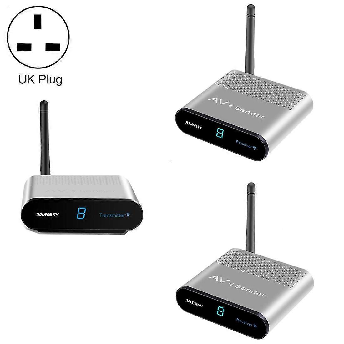 5.8GHz Wireless AV Transmitter + 2 Receiver, Distance: 300m (UK Plug)