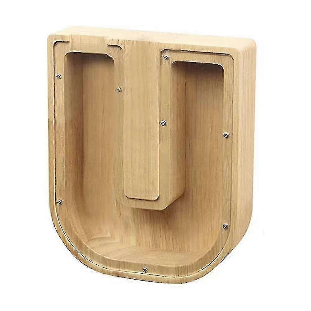 Drevený list Piggy Bank