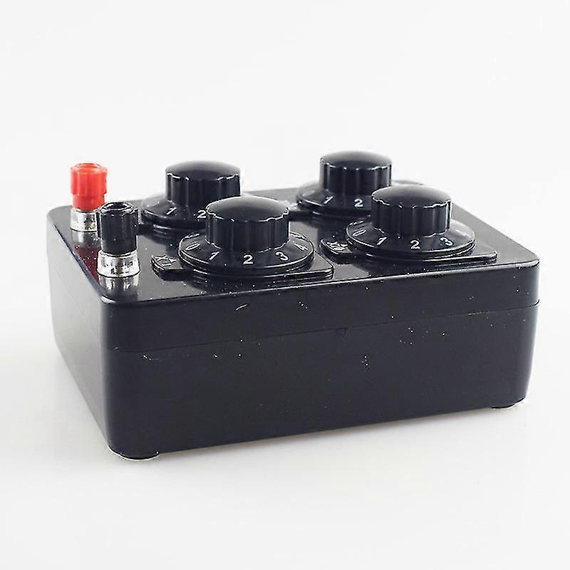 0-9999 Ohm Simple Resistance Box Precision Variable Decade Resistor Teaching Instrument Jiujiuso