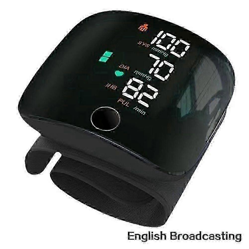 Wrist Blood Pressure Monitors With Large Screen Rechargeable Digital Automatic Bp Machine For Home Use Seniors-dzjm2
