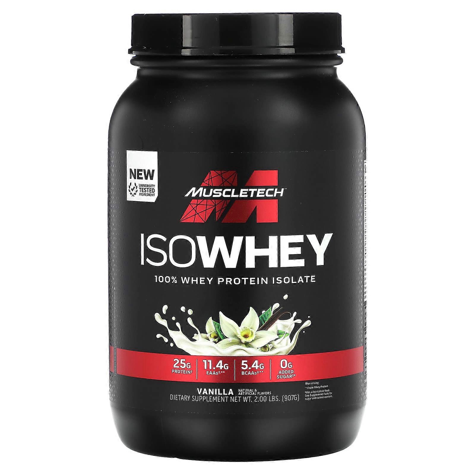 IsoWhey, 100% Whey Protein Isolate, Vanilla, 2 lbs (907 g)