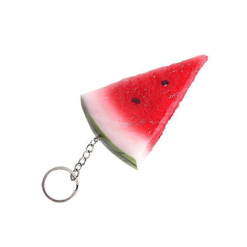 Artificial Plastic Red Watermelon Slice Realistic Fruit Decoration