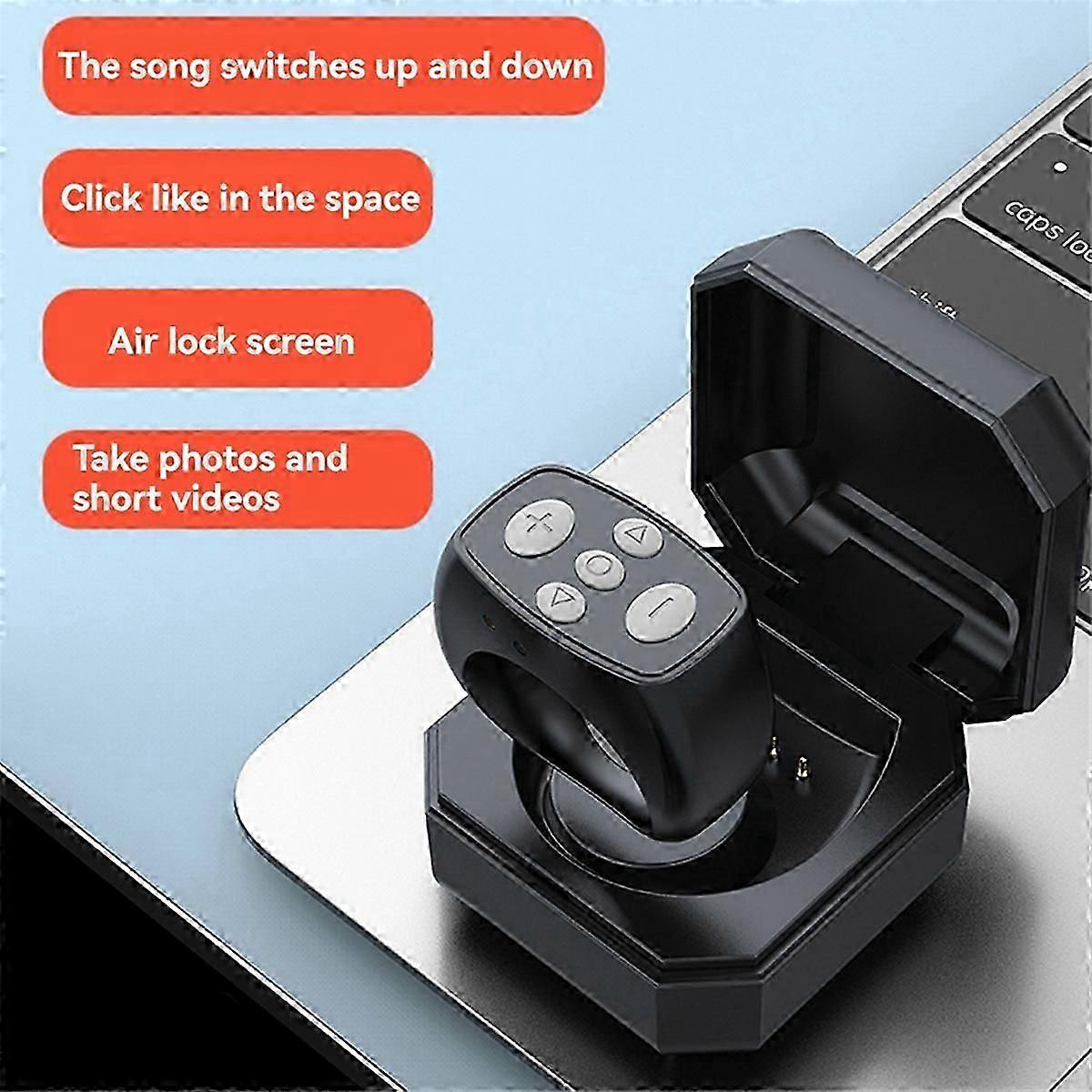 Ring Mobile Phone Bluetooth Remote Control Mini Charging Case Camera Remote Shutter for Remote E-Boo