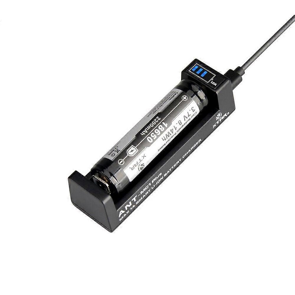 Hurtiglader for sylindriske Li-ion-batterier 18650 Xtar Ant Mc1 Plus