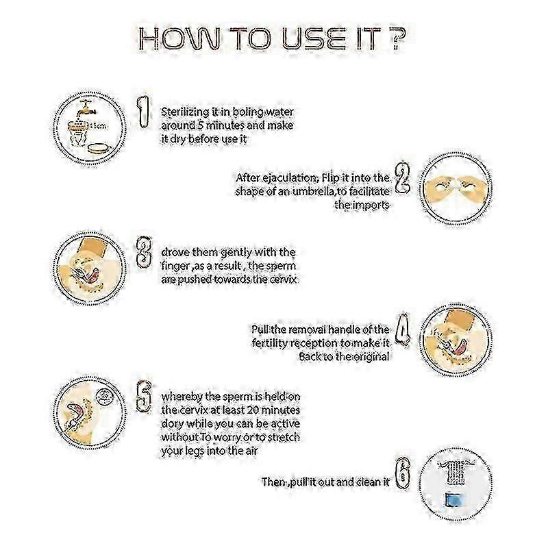 كوب سيليكون طبي للحمل ، مساعد الحمل للنساء ، مساعد الخصوبة 1 قطعة