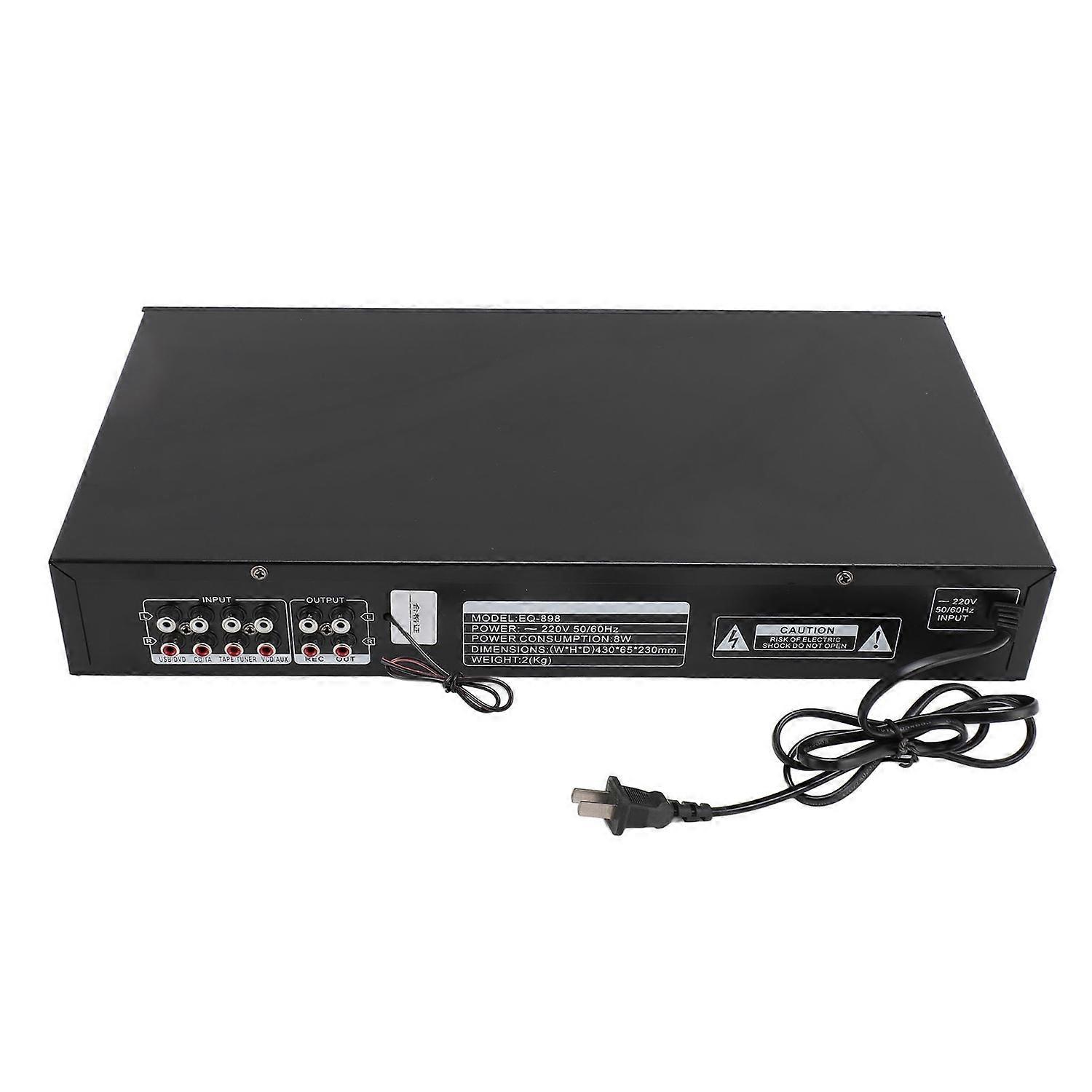 20 Band Equalizer Built in Bluetooth Treble Middle Bass Adjustment Supports U Disk Stereo Equalizer 