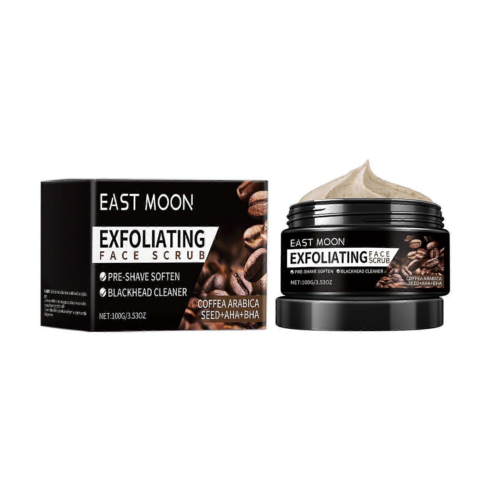 East Moon Coffee Facial Scrub Is A Refreshing And Comfortable Cleansing Cream For Men's Facial Beard Cleansing Pores