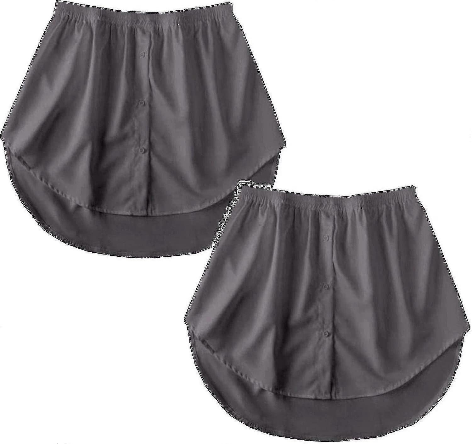 2 حزمة ملحقات قميص نسائي ، تنورة صغيرة ، تنورة بلوزة ، موسع ثوب نسائي مزيف أعلى تنحنح قميص تنورة صغيرة