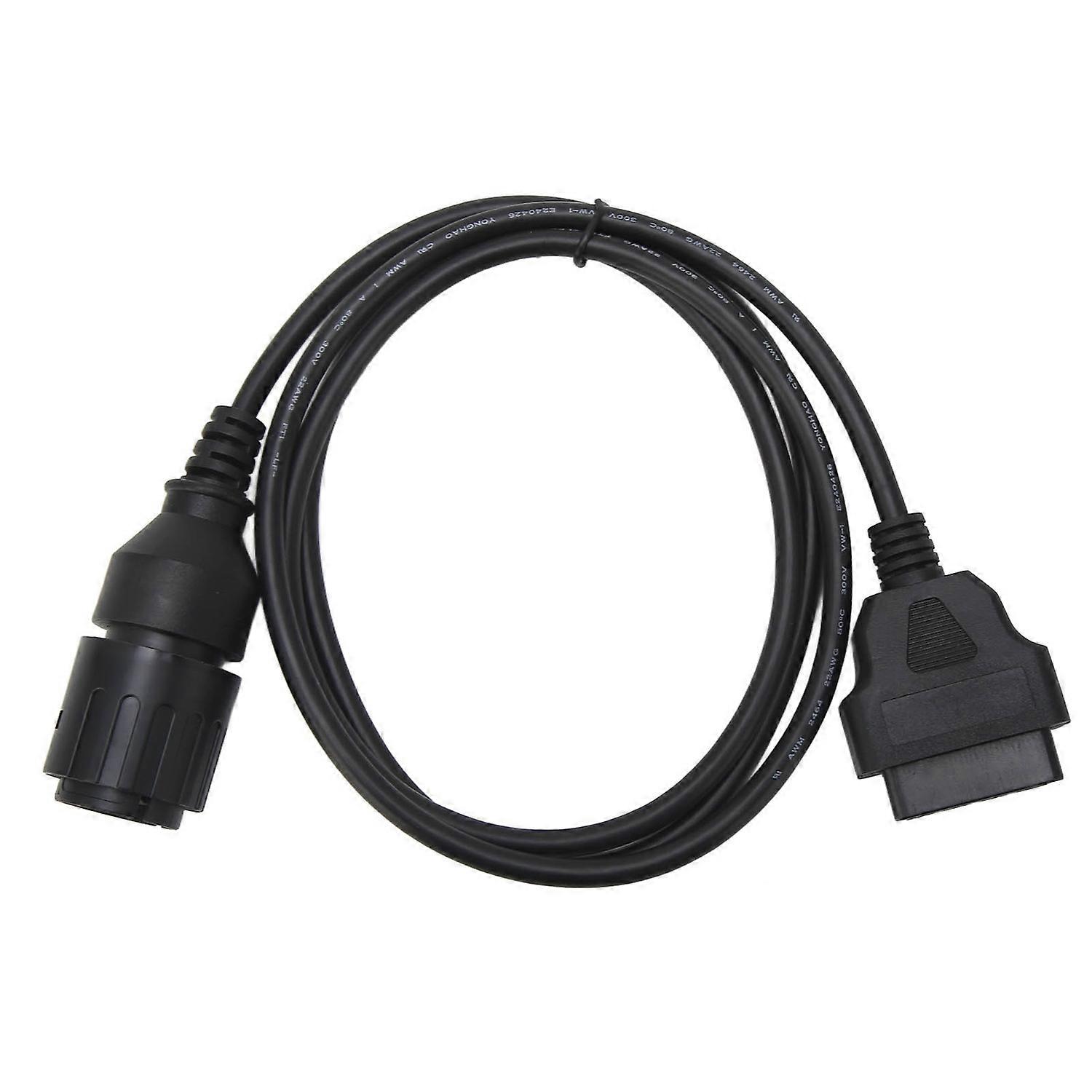 Motorcycle 10 Pin to 16 Pin OBD2 Adapter Extension Cable Diagnostic Coding Tool Replacement for F650