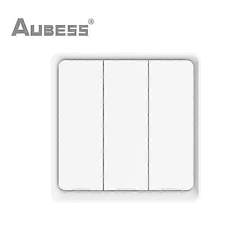 Aubess Tuya Zigbee Smart Scene Switch 4 Gang 12 Scene Switch Push Button Controller Works With