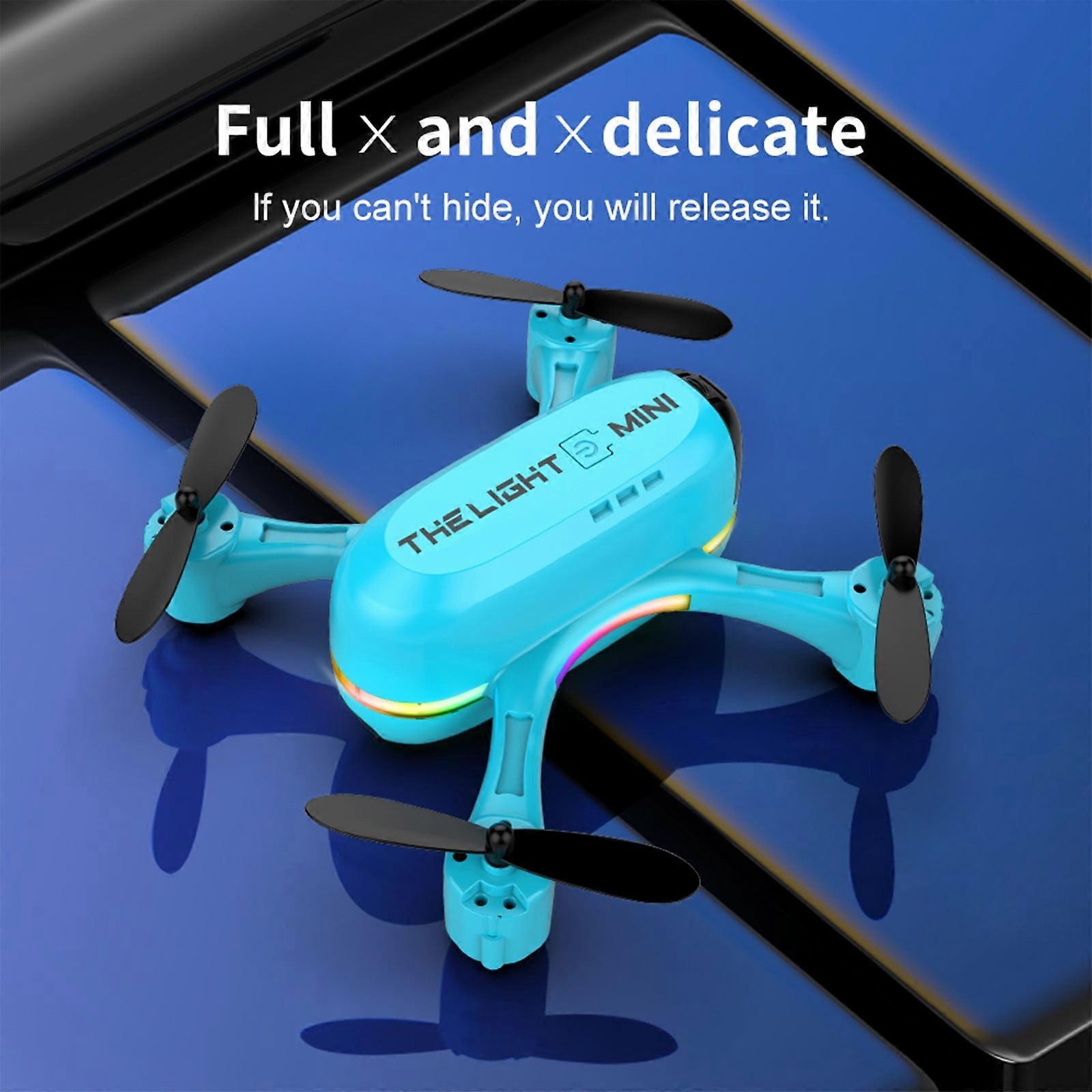 Christmas Savings 2023! WJSXC Drone with 1080P HD FPV Camera, Remote Control Toy Gift for Kids, Headless Mode, Height Hold, Blue