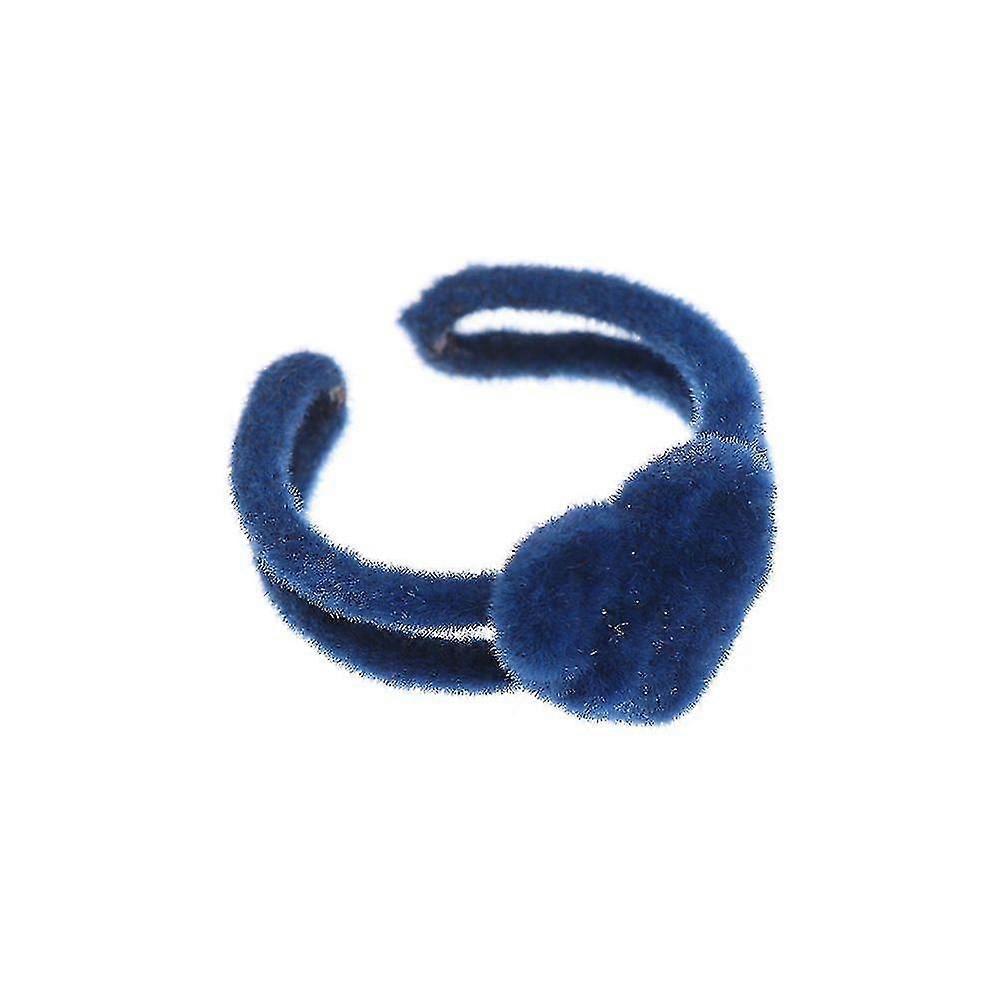 Neue Samtringe Wein Rot Herz Flocking Ring Bowknot Open Ring Zeigefinger