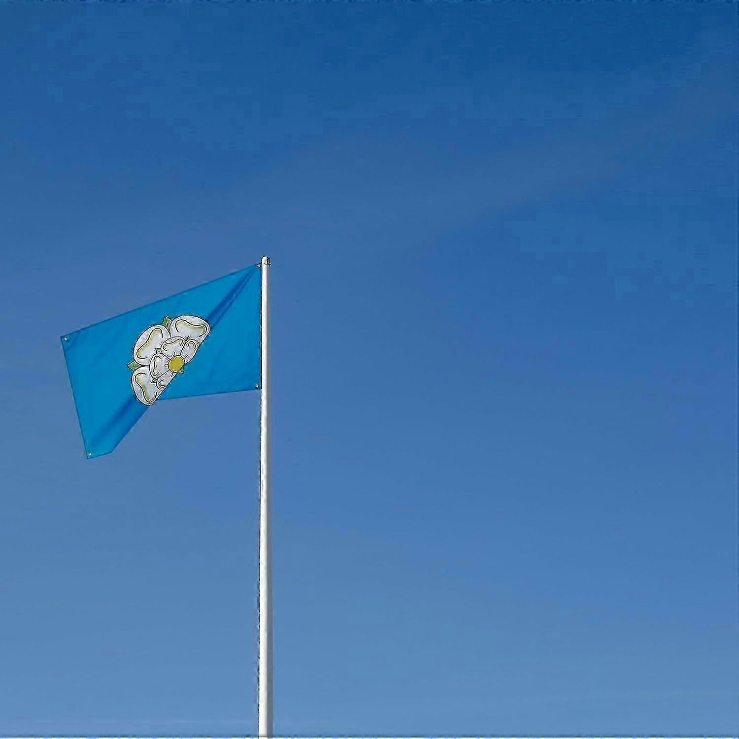 Yorkshire Flag, White Rose Flag,Eyelet in Every Corner, Premium Flags, Inside, Outside, Vivid Colours