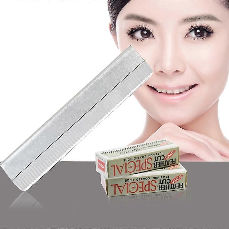 10 PCS Eyebrow Shaving Feather Blade