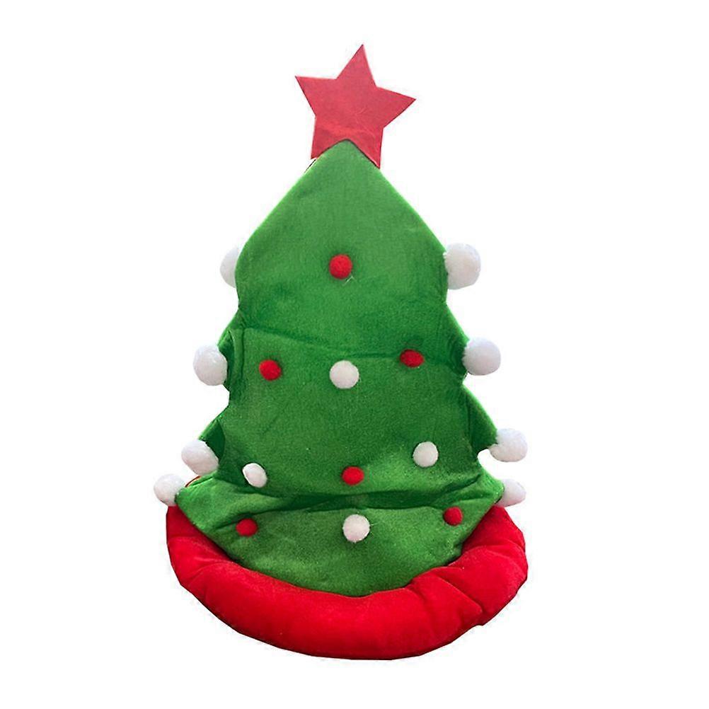 Christmas Themed Design Cap Christmas Tree Design Caps Xmas Party Scene Layout Prop