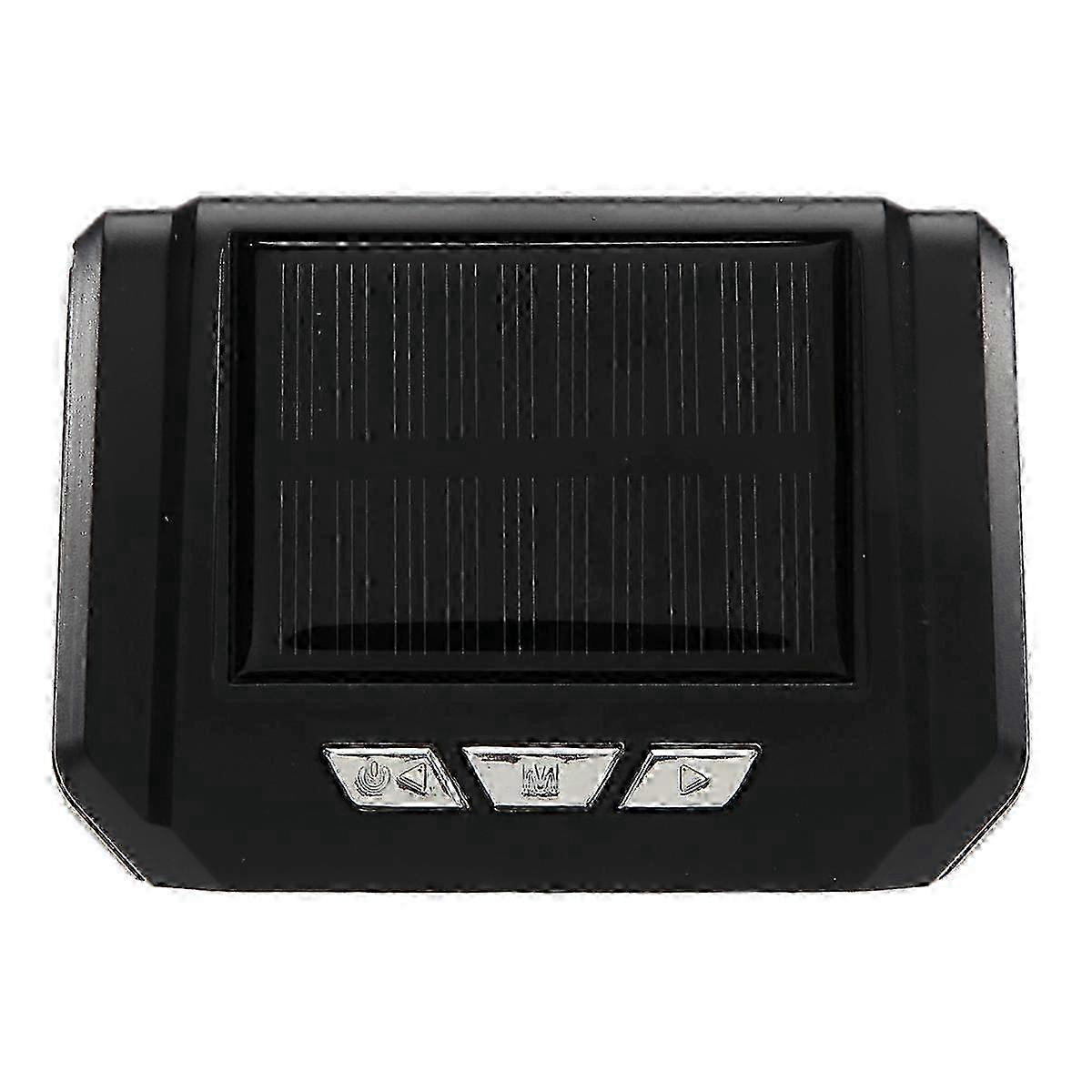 Solar Car Digital Clock with LCD Display for Time, Date, & In-Car Temperature Monitoring - Personal Car Part