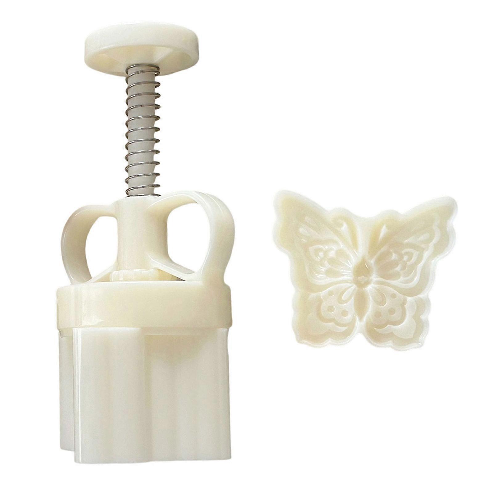 Durable Butterfly Mooncakes Crafting Molds User Friendly Mooncakes Crafting Molds with Butterfly Stamps for Festival Treat Multicolor