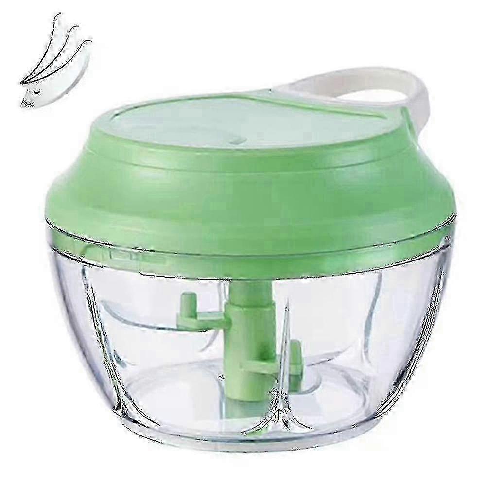 Manual Garlic Chopper Onion Grinder, Portable Speed Cutter Mini Pull String Food Processor Mincer For Vegetables, Fruits, Tomato, Ginger, Nuts, Herbs