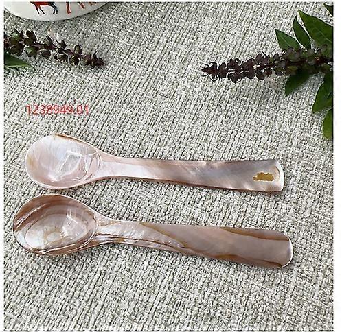 Hand-made Iridescent Shell Spice Spoon Versatile for , coffee, desserts. tasting