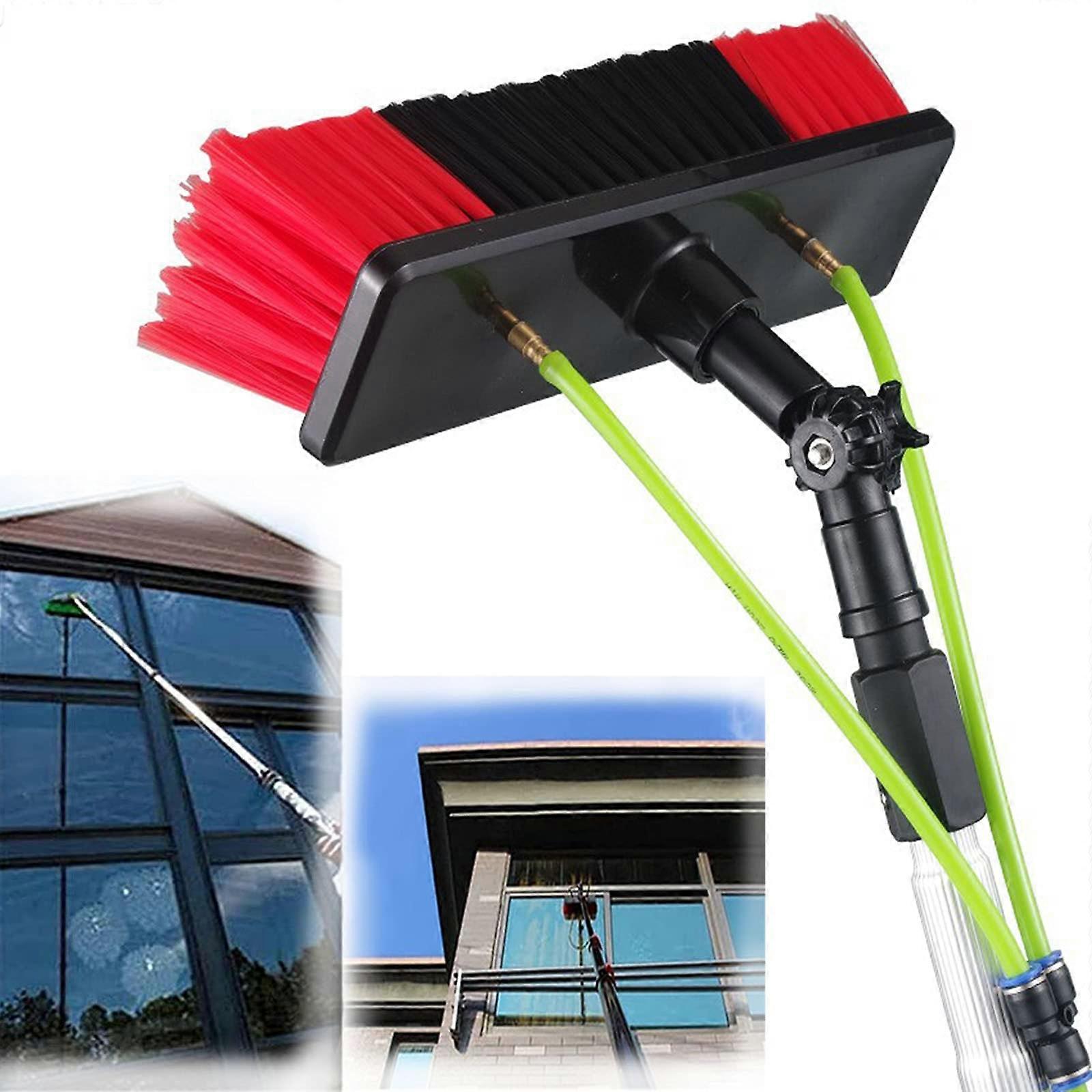 Solar Panel Cleaning Brush Water Fed Pole Kit with Extension Handle for Windows Trucks 11M