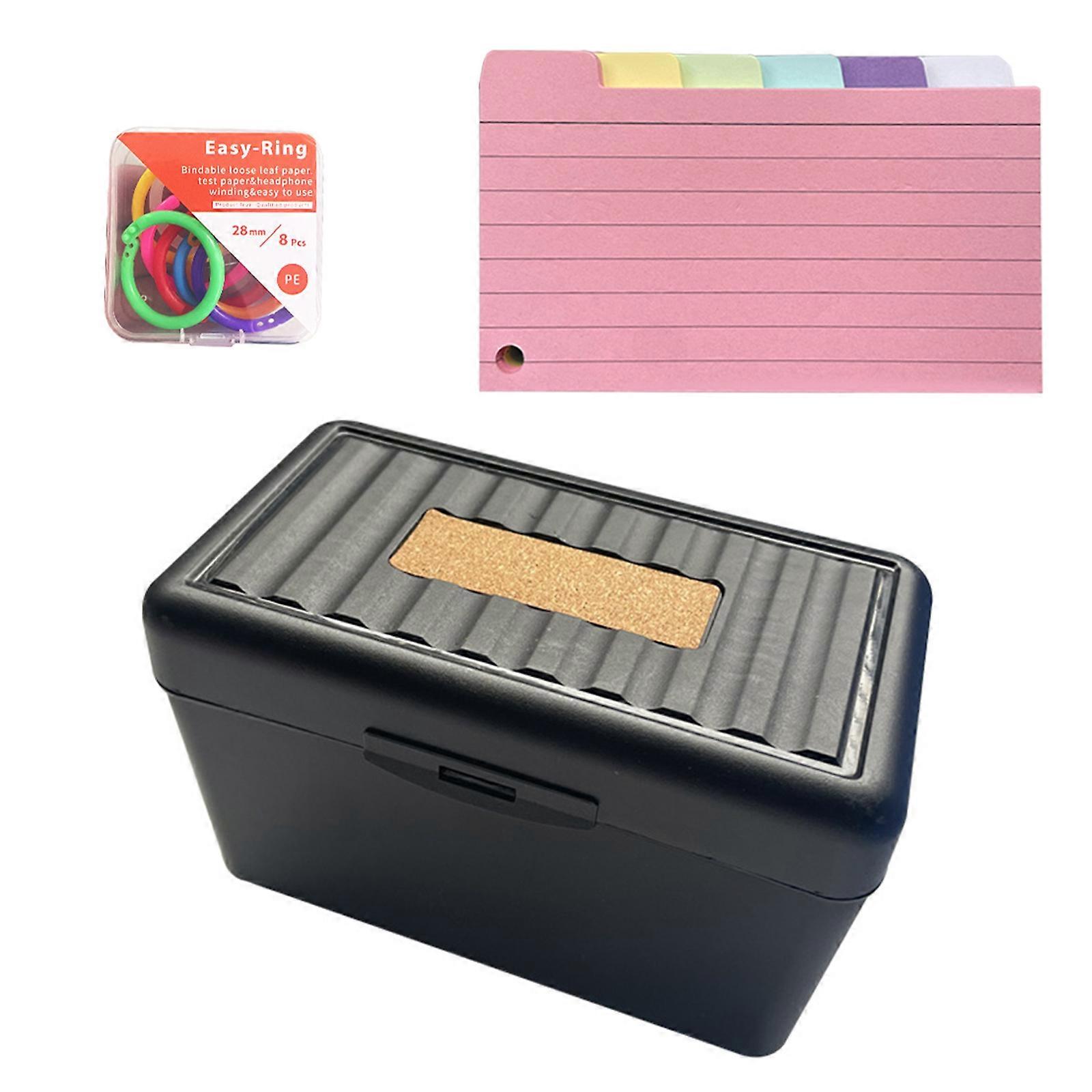 150/200 Sheets Tabbed Index Paper, Colorful 3x5Inch Cards Divider Card Ruled Notecard for Taking To Do List Multicolor