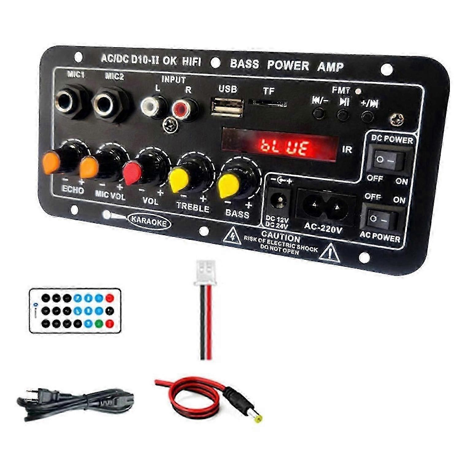 Amplifier Board with Optical Audio Bluetooth USB FM for Home Use