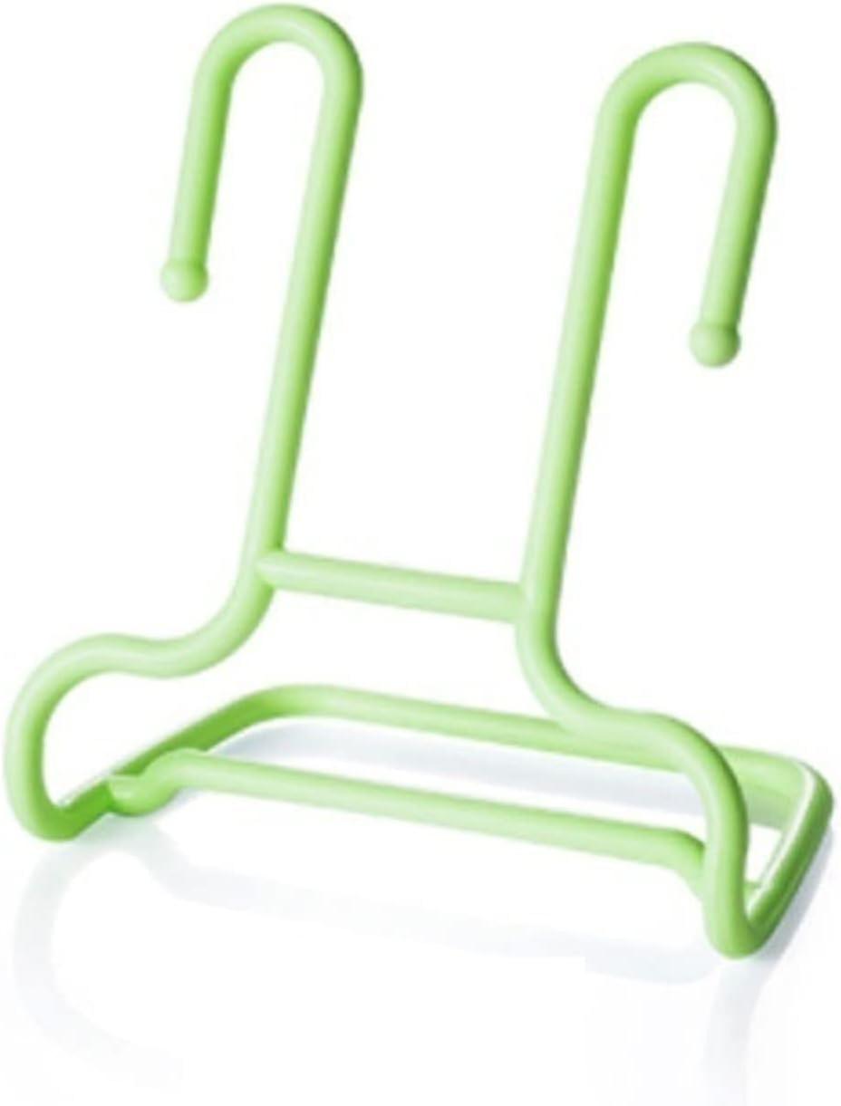 Shoe Organizer Rack Set of 2 Adjustable SpaceSaving Shoe Holder for Closet Storage (Green)