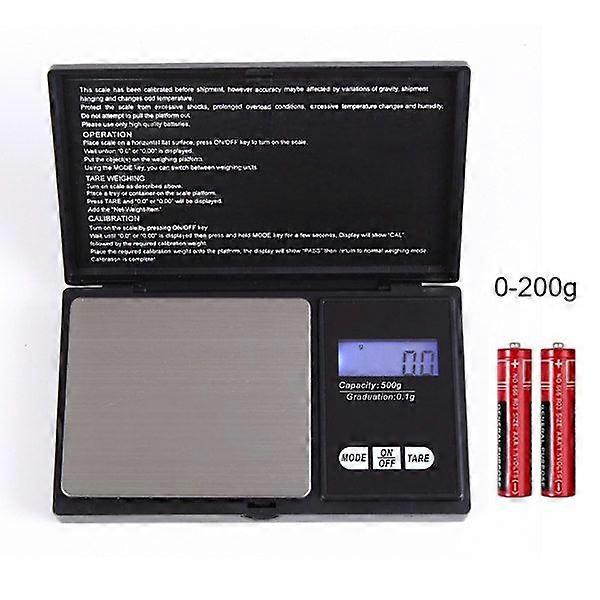 Digital scale 0.01g - 200g pocket scale digital scale incl. batteries