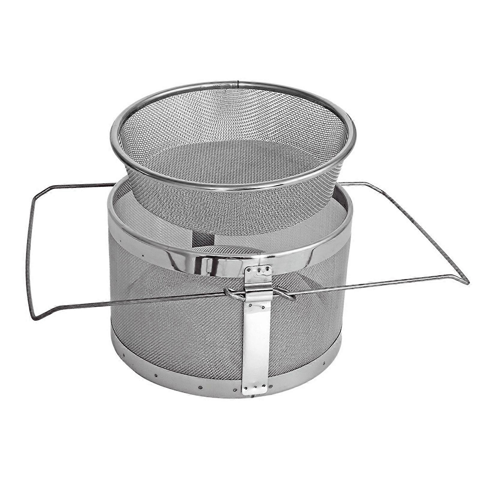 Double Layer Stainless Steel Honeys Filter Strainer Suitable For Efficient Bees Keeping Filtration Easy To Clean Design Multicolor