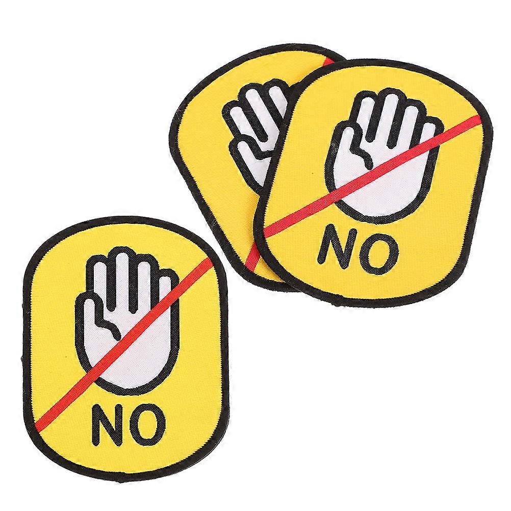 Collar Stickers Dog Identification Tags for Pet Use 3Pcs Warning Stickers