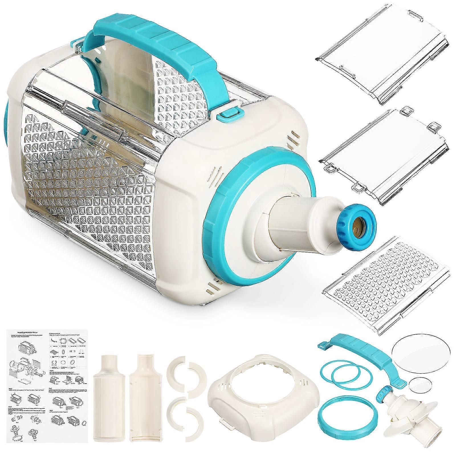 Insect Observation Box for Home Use Plastic Sky-Blue Insect Viewer