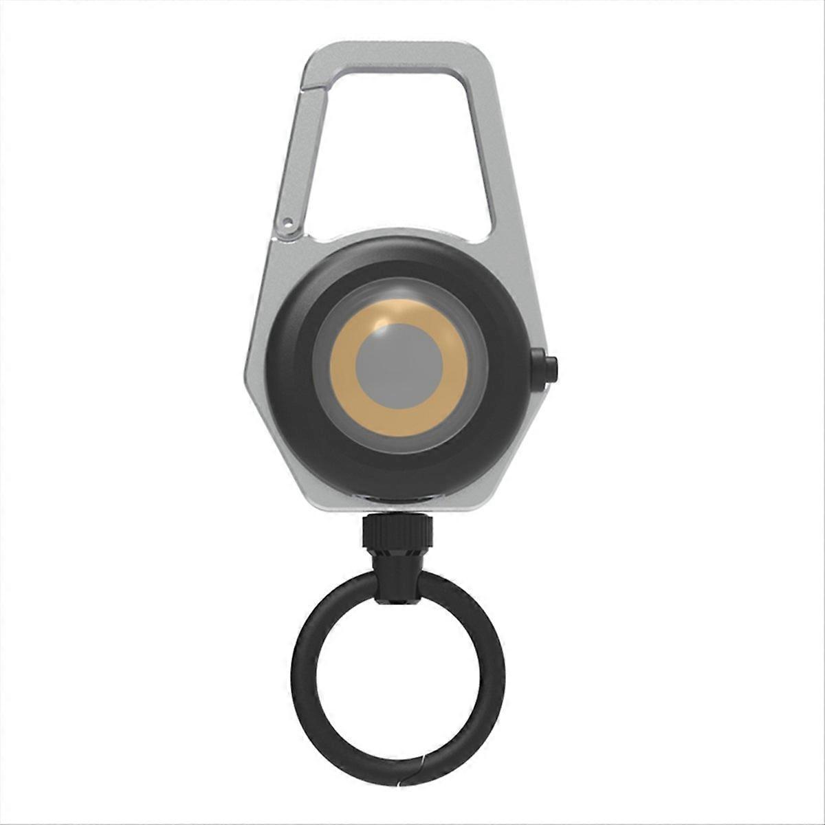Retractable Fishing Easy-Pull Buckle Rechargeable Lighting Keychain