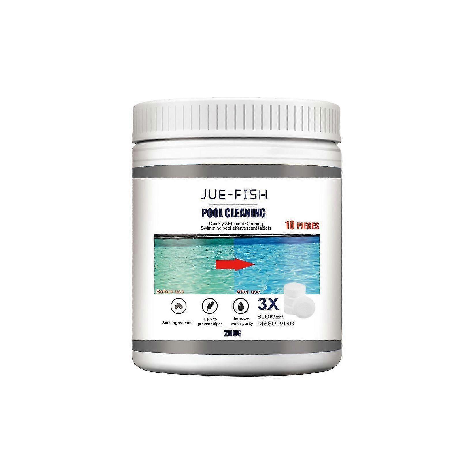 Pool Cleaning Tablets - Fast-Acting Water Quality Improvement & Odor Removal