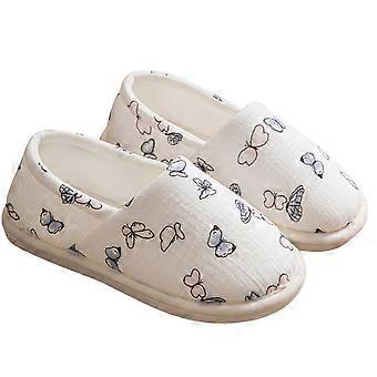 Chaussons de grossesse antidérapants avec talon de soutien et chaussons d'intérieur en coton respirant pour un confort optimal des peaux sensibles - Butterfly C