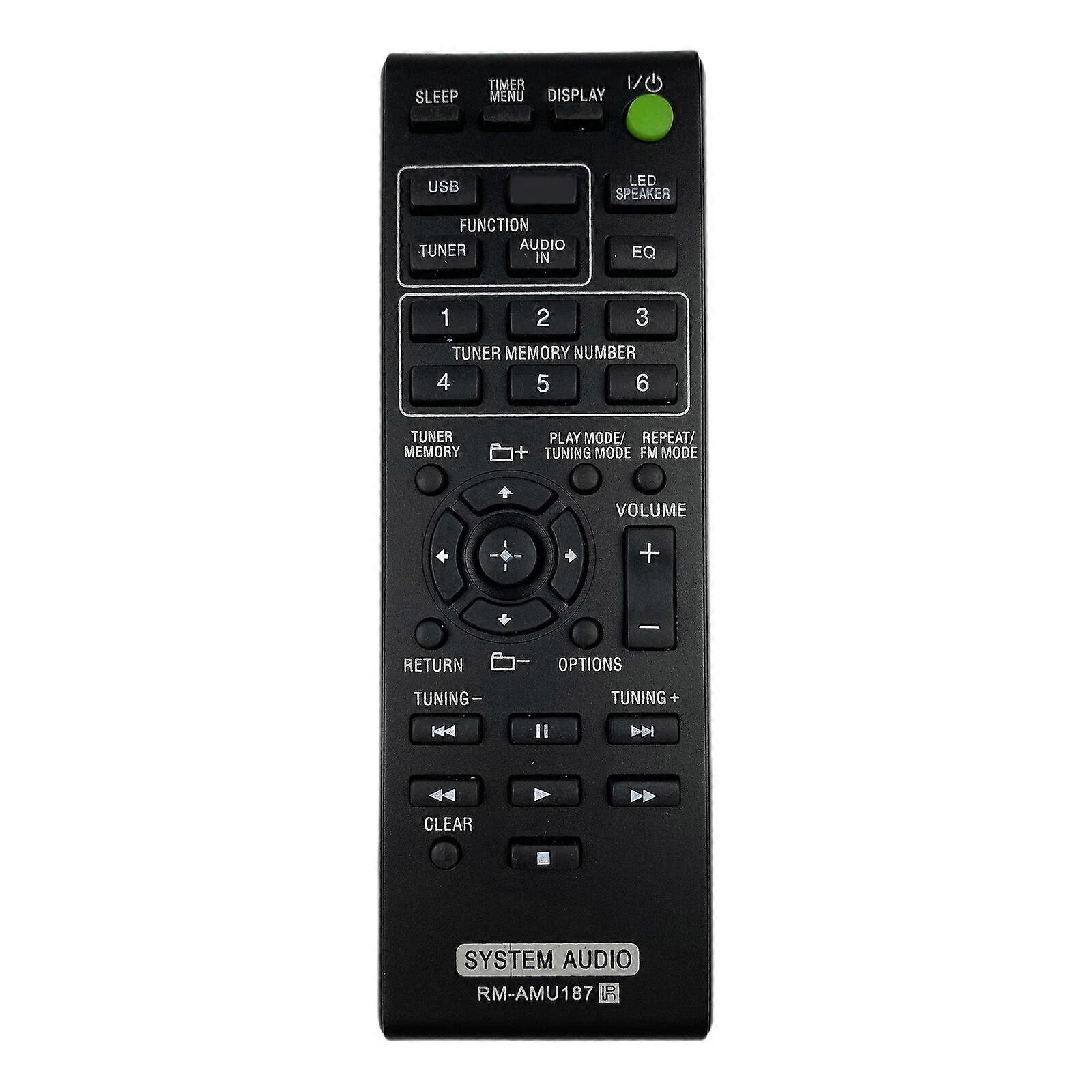 Replacement RM-AMU187 Remote Control Remote Controller For Individual Sound System Repair Accessory Multicolor