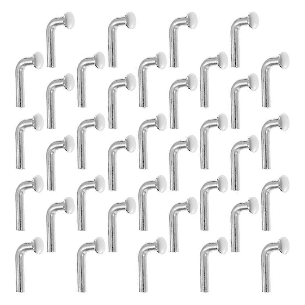 Pallet Racking Hooks 70Pcs Heavy Duty Drop Pins for Racking System Components in Silver Iron for Stability